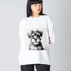 POOどるのミニシュナ ビッグシルエットロングスリーブTシャツ