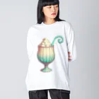 王様のクリームソーダ Big Long Sleeve T-Shirt