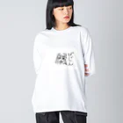 hetaTのhetaTびじん Big Long Sleeve T-Shirt