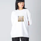 飯塚 iizukaのプリズム色彩 ビッグシルエットロングスリーブTシャツ