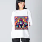 ショップAZUのゴリラゴリラゴリラ Big Long Sleeve T-Shirt