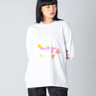 あすたんしょっぷのかわいいロゴふちなしver. ビッグシルエットロングスリーブTシャツ