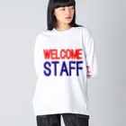 ainarukokoroのWELCOME STAFF ビッグシルエットロングスリーブTシャツ