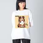 Mizのゆるハウスのシェルティタッチ！ Big Long Sleeve T-Shirt