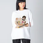 ♚﻿くまじろう♚﻿の♚﻿びんくま Big Long Sleeve T-Shirt