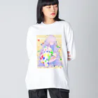 じょいちぃのPastel girl「パステルガール」 ビッグシルエットロングスリーブTシャツ