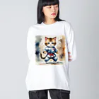 なむねこのさぁ！かかってこいニャ Big Long Sleeve T-Shirt