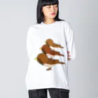 chicodeza by suzuriのすずめタワー Big Long Sleeve T-Shirt