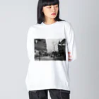 odan5のおしゃれな町並み写真デザイン ビッグシルエットロングスリーブTシャツ