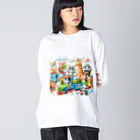 nail_aphroditeのあにまる消防隊 Big Long Sleeve T-Shirt