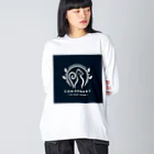 Qten369の幸運を招く猫β Big Long Sleeve T-Shirt