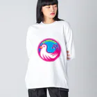 原田専門家のパ紋No.3558 OUBIGWAVE Big Long Sleeve T-Shirt