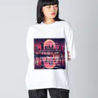 Nodoka Silence Library - WEB SHOPのElectro Moon Big Long Sleeve T-Shirt