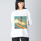 ハワイ女子Lino Goodsのハワイ女子Lino Goods ビッグシルエットロングスリーブTシャツ