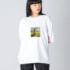 AI副業屋のショウのドット絵のゴールデンレトリバー Big Long Sleeve T-Shirt