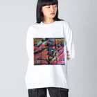 gaoqihuiのdrawing ビッグシルエットロングスリーブTシャツ