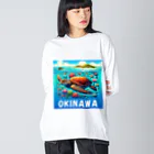 noririnoの沖縄 ビッグシルエットロングスリーブTシャツ