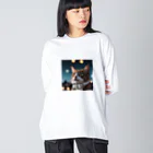 rurifuのゲーミング猫 Big Long Sleeve T-Shirt