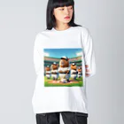 ちゅぴちゅぴのカピバラーズ ビッグシルエットロングスリーブTシャツ