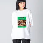 Koji_YamanouchiのGROUP FANTASY!?(Hands to Heart)やまぴーデザインオリジナルTシャツVol.2  ビッグシルエットロングスリーブTシャツ