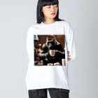 WildRiceのカフェゴリラ Big Long Sleeve T-Shirt