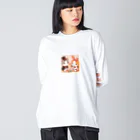 us shopのネコとウサギの戯れ Big Long Sleeve T-Shirt