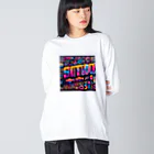 nuuartの1980年代のレトロフォント Big Long Sleeve T-Shirt