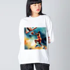 sasahisa0822のバスケットシューター Big Long Sleeve T-Shirt