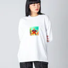 KIglassesのサングラスをかけたハッピーなヒトデ - 海の陽気な仲間！ Big Long Sleeve T-Shirt