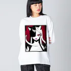 momonekokoの白蛇と獣耳の女性 Big Long Sleeve T-Shirt