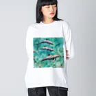 ma_kagawaのハワイのイルカ Big Long Sleeve T-Shirt