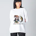 チェリモヤの 釣り女子 ツリガール 04 Big Long Sleeve T-Shirt