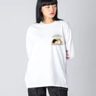 tau18の猫のぬくもり ビッグシルエットロングスリーブTシャツ