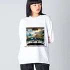 チェリモヤの運転席からの絶景 Big Long Sleeve T-Shirt