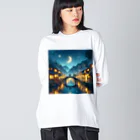 Rパンダ屋の「冬風景グッズ」 Big Long Sleeve T-Shirt