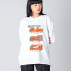 watasackの消防車（はしご車、ポンプ車、レスキュー車） Big Long Sleeve T-Shirt