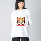 kk-welcomeの肉球で目隠し猫ちゃん Big Long Sleeve T-Shirt