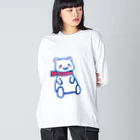 モチクマのシロクマくん ビッグシルエットロングスリーブTシャツ