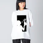 BestLeisureのBestLeisure-Gracilius-A-反転 Big Long Sleeve T-Shirt