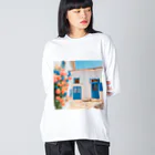 HOSHI-TANEKO🌠の🌺南欧の家🏠 ビッグシルエットロングスリーブTシャツ