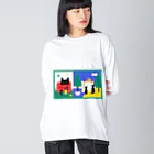 ryujiのお上品なおネコ様のデザイン４ Big Long Sleeve T-Shirt