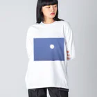 tora-yuuuunの満月 ビッグシルエットロングスリーブTシャツ