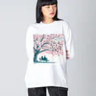 Rパンダ屋の「春風景グッズ」 Big Long Sleeve T-Shirt