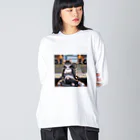 ２５GoodsShopのミキサー猫A Big Long Sleeve T-Shirt