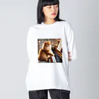 モンピパラダイスのネコ踏んじゃった🎵 Big Long Sleeve T-Shirt