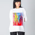 atelier_lapislazuliの色のシャワー Big Long Sleeve T-Shirt