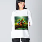 GEKIの肩肘カエル Big Long Sleeve T-Shirt