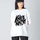 shinsuke_hashimotoの京兼タイポグラフィ Big Long Sleeve T-Shirt