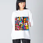 8890のポップアート Big Long Sleeve T-Shirt