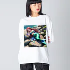 ぴよぴよショップの人魚姫のお昼寝 Big Long Sleeve T-Shirt